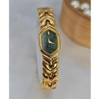 ราคา SEIKO women นาฬิกาข้อมือผู้หญิง รุ่น SXNL62 เรือนทอง หน้าปัดหยก รับประกัน1ปี (24765423223)