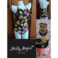 ราคา #ชุดว่ายน้ำ#วันพีช แต่งระบาย พิมพ์ลายดอก สายคล้องคอ มือ 1 ป้ายห้อย#MISTY MYNX SIZE S อก 28-32" (42052517375)
