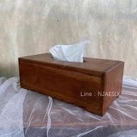 ราคา [ไม้สักแท้100%]กล่องทิชชูไม้สัก กล่องทิชชู่ กล่องใส่กระดาษทิชชู (10240602773)