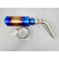 ราคา สลิปออน ตัวกลางเชื่อมต่อท่อรถไอเสีย MSX พร้อมปลายท่อ C สีไทเท กระป๋องเข้าชุดสุดๆ งานคุณภาพ (25080330841)