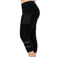 ราคา กางเกงออกกำลังกายผู้หญิง ขาห้าส่วน วิ่ง ฟิตเนส โยคะ (ด้านข้างซีทรู) (21340560804)