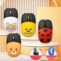 ราคา [คลังสินค้าพร้อม]Dual Mode 2.4Ghz Bluetooth Wireless Mouse Silent Mouse Ergonomic Mouse Mini Mouse สําหรับแล็ปท็อป USB Optical Mice (43121419151)