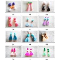 ราคา ต่างหูพู่ถักไหมพรมน่ารัก ต่างหูแฮนด์เมด (2130368980)