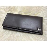 ราคา กระเป๋าสตางค์สองพับ สีน้ำตาลเข้มหนังแท้ ยี่ห้อ Devy (41650072804)