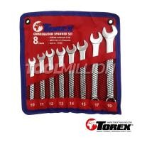 ราคา TRCBS8 ประแจแหวนข้างปากตายชุด 10-19 มม.(8ตัว/ชุด) "TOREX"สินค้าประเทศเยอรมัน รับประกันสินค้าแท้100% (4245075739)