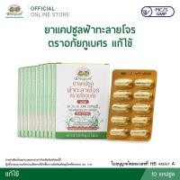 ราคา ยาแคปซูลฟ้าทะลายโจร ตราอภัยภูเบศร แก้ไข้ ขนาดบรรจุ 10 แคปซูล (แผง) 10 แผง (27776288596)