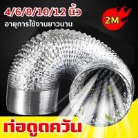 ราคา 1m/2m ท่อดูดควัน ท่อลมระบายอากาศ ท่อระบายอากาศ 4/6/8/10/12 นิ้ว ทนไฟ ทนทานต่อการใช้งาน 30 ปี ท่อดูดอากาศ พัดลมดูดอากาศ (40607631960)