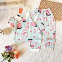 ราคา ชุดผ้าไหมสําหรับเด็กผู้หญิง Mango ชุดนอนแขนยาว 13-35kg - Babi mama BPN30 (25227952785)