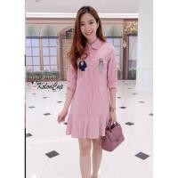 ราคา Sale!!!เดรสน่ารักลายทางสีแดง@@ส่งฟรีลงทะเบียนค่ะ (55626142)