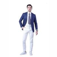 ราคา KINGMAN blazer navy color checked สั่งตัดสูท สูทสั่งตัด ตัดสูท งานคุณภาพ สูทชาย สูทหญิง สูท ร้านตัดสูท เสื้อสูทตัดใหม่ (15046198573)