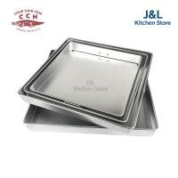 ราคา ถาดนึ่งสี่เหลี่ยม อลูมิเนียม ถาดนึ่งขนม ตราจระเข้ ถาดเหลี่ยม (9413214734)