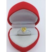 ราคา แหวนเงินสีเหลืองบุษราคัมเงินแท้ 92.5% (19047768219)