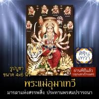 ราคา รูปภาพ พระแม่อุมาเทวี ปางขี่เสือ 4x6 นิ้ว พระแม่อุมา พระแม่ทุรคา 9 ปาง PVP-103 ปางเสือ ชัยชนะ นวทุรคา ปางก้าวหน้า ร่ำรวย (11142296650)