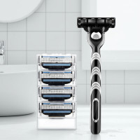 ราคา ชุดใบมีดโกน Gillette Mach 3 แบบเติม สําหรับมีดโกนแมนนวล 4 ชิ้น (27193474685)