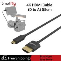 ราคา SmallRig Micro HDMI to HDMI Cable(D to A) , Ultra Thin HDMI Cable 55cm/1.8Ft, Super Flexible Slim High Speed 4K 60Hz HDR HDMI 2.0, for GoPro Hero 7/6 /5, for Sony A6600 / A6400 3043 (21768323091)