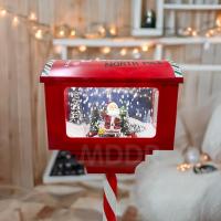 ราคา โคมไฟตู้ไปรษณีย์ทรงเสาสูง มีไฟLED มีดนตรีเปิด - ปิด ได้ (29170784085)