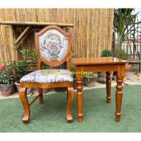 ราคา เก้าอี้หลุยส์ไม้สักหลังผีเสื้อ โต๊ะเคียงไม้สักขากลึง เก้าอี้ไม้สัก (24407725398)
