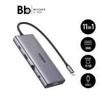 ราคา ยูเอสบีฮับ Ugreen 11-in-1 USB-Cx2 USB-C3.2+USB-A 3.2+USB-A 3.0+HDMI+VGA+RJ45 Gigabit รุ่น 45520 สีเทา by BB Beyond D-Box (40110900941)