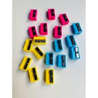 ราคา Pencil Sharpener กบเหลาดินสอ คละสี เหลาดินสอสีไม้ เหลาดินสอ สีสันสดใส น่ารัก ชิ้นละ (25167934384)