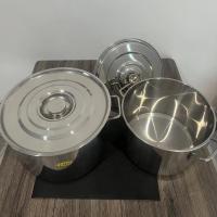 ราคา หม้อ2หู (รุ่นใหม่ หนา)(ทรงเตี้ย) หม้อสตูว์ หม้อสต็อค หม้อสแตนเลส หม้อหุงต้ม หม้อต้ม เบอร์ 30/35 ซม. (25424523284)