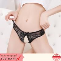ราคา !! พร้อมส่ง !! กางเกงชั้นใน ซีทรูเปิดเป้า สีดำสุดเซ็กซี่ ชุดนอนไม่ได้นอน (4248928962)