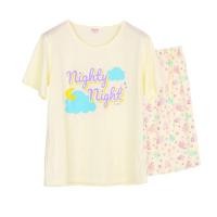 ราคา Josilins ชุดนอน เสื้อแขนสั้น กางเกงขาสั้น สีเหลือง ลายแกะ (6343952578)