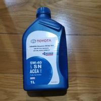 ราคา TOYOTA น้ำมันเครื่องสังเคราะห์แท้ 100% 5W40 (1L) เครื่องยนต์เบนซิน (5076421326)