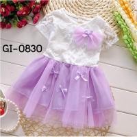 ราคา ชุดเดรสสั้นเด็กผู้หญิงออกงาน ชุดราตรีเด็กเล็ก แขนสั้นแต่งลูกไม้สีขาว กระโปรงสีม่วง (7278371332)