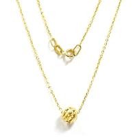 ราคา Princely Necklace สร้อยคอทองเคแท้ 9K ลายโซ่ พร้อมจี้บอล (3307577645)