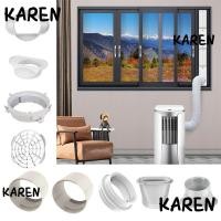 ราคา อินเทอร์เฟซท่อไอเสีย KAREN, ขั้วต่อท่อไอเสียเครื่องปรับอากาศ ABS, แบบพกพารอบ/สี่เหลี่ยมรูปท่อไอเสียท่ออะแดปเตอร์อุปกรณ์เสริมเครื่องปรับอากาศเคลื่อนที่ (28480009793)