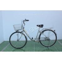 ราคา จักรยานแม่บ้านญี่ปุ่น - ล้อ 26 นิ้ว - ไม่มีเกียร์ - อลูมิเนียม - Bridgestone - สีเงิน [จักรยานมือสอง] (18741625387)