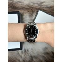 ราคา ⌚️Gucci Paris 5500M G-Center Diamond Marker Black Dial Date Boy'size (41772458219)