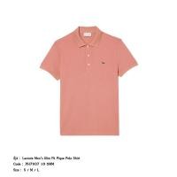 ราคา Lacoste เสื้อโปโลชาย รุ่น Lacoste Men's Slim Fit Pique Polo Shirt Code: PH7937 10 5MM (12878496418)