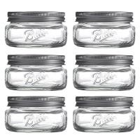 ราคา ขวดแก้ว#Ball Mason Jar American Mason Jar แก้วใสปิดผนึก Ins Milkshake Salad Jar Retro Mason Cup (22465633446)