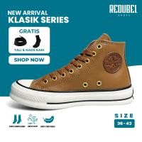 ราคา Converse All Star 70s Brown Chuck Taylor รองเท้าผ้าใบหนังลําลอง High BIG SIZE 45-46 (28834266770)