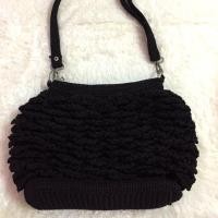 ราคา กระเป๋าถักเชือกร่มสีดำ (1280148148)