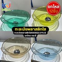 ราคา (ขายยกโหล) กะละมัง พลาสติกใสและทนทานกะละมังพลาสติกใส5930(22.9*9.3) (28820468572)