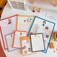ราคา OHAYA丨30 ชิ้น/ล็อต Cutie Puppy Plaid Memo Pad Kawaii B5 Note Paper Notepad No Sticky Notebook (40407574716)