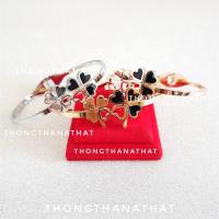 ราคา กำไลโคลเวอร์ 4 แฉกมงคล เสริมด้วยพระแม่ลักษมี เสริมการค้า กำไลพระพิฆเนศ โอม พระพิฆเนศ แม่ลักษมี กำไลพระแม่ ใบโคลเวอร์ (25561242928)