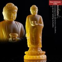 ราคา Glitter Amitabha พระพุทธรูปพระพุทธรูป Hall วัดบูชายืนรูปปั้นเครื่องประดับ (43125238529)