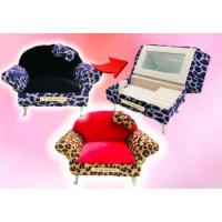 ราคา กล่องใส่เครื่องประดับ Hello kittyรูปโซฟา / Sanrio Hello Kitty leopard pattern sofa Jewelry box [Black] (13521266816)