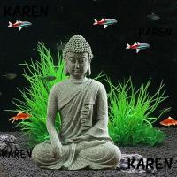 ราคา Karen รูปปั้นพระพุทธรูปหินทราย สร้างสรรค์ สําหรับทําสมาธิ ตกแต่งตู้ปลา (25975169434)