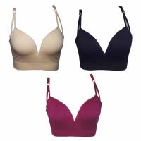 ราคา Anda Zcret V Doom Bra ชุดชั้นใน วี ดูม 1 เซ็ท3ตัว ( สีเนื้อ/ดำ/เลือดหมู) (347130507)