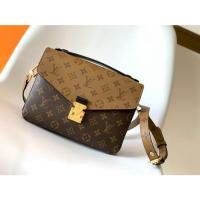 ราคา LOUIS VUITTON Pochette Metis กระเป๋าคาดไหล่ผ้าแคนวาสและหนังวัวสำหรับผู้หญิง M44876 494 (28133194070)