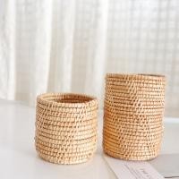 ราคา กล่องดินสอ หวายทรงกระบอกสำหรับใส่ปากกา หวายสานที่เก็บปากกาดินสอ (21600955090)