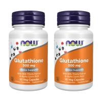 ราคา NOW Glutathione 500mg 30Veg Capsules Milk Thistle Extract Alpha Lipoic Acid Radical Neutralizer (53750173733)