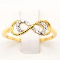 ราคา แหวน Infinity ไม่มีที่สิ้นสุด แหวนเพชร แหวนทองเพชรแท้ ทองแท้ 37.5% (9K) ME578 (7440932062)