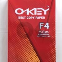 ราคา กระดาษ OKEY F4 HVS (Folio) 75gr (ต่อ 1 รีม) (43369010524)
