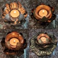 ราคา ดอกบัวเชิงเทียน ใส่เทียนถาด เทียนหอม เนื้อเหล็ก/เนื้อทองแดง/เนื้อทองเหลือง (27505237237)