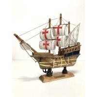 ราคา เรือสำเภาไม้จำลองเรือมงคล5x20x19ซม (26309058147)